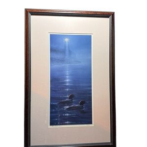 Michael Glenn Monroe Majestic Loons Signed Numbered 11/950 Prof Frame Art Work
